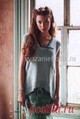 Вязание для женщин топа с закругленным низом |
