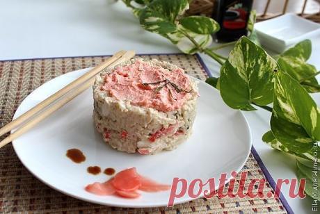 Японский салат с крабовым мясом / Рецепты с фото