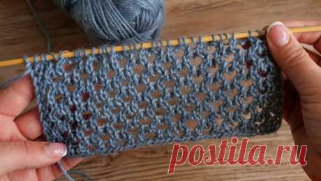 Невероятная сетка спицами 🕸 Rows of Eyelets knitting pattern Невероятная сетка спицами 🕸 Rows of Eyelets knitting pattern Красивая и простая сетка спицами - узор для летних и демисезонных вещей.Набрать количество пете...