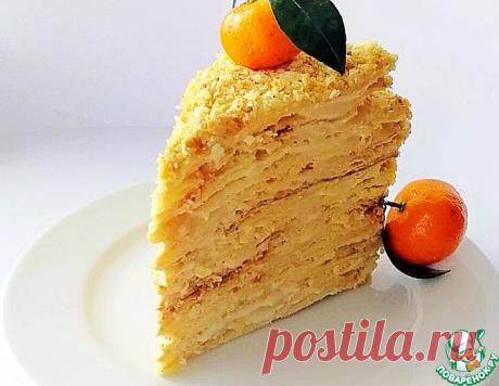Торт "Наполеон" со вкусом крем-брюле – кулинарный рецепт