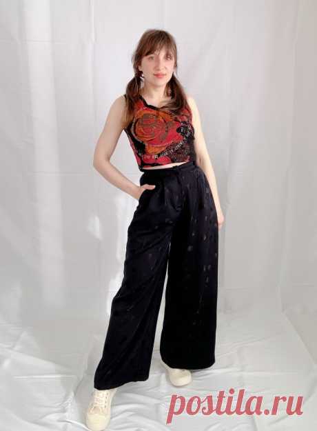 High Waist Wide Leg Pants DIY - Free PDF - Sparrow Refashion: A Blog for Sewing Lovers and DIY Enthusiasts