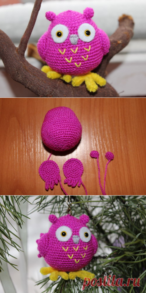 Сова амигуруми мастер класс для начинающих вязальщиц