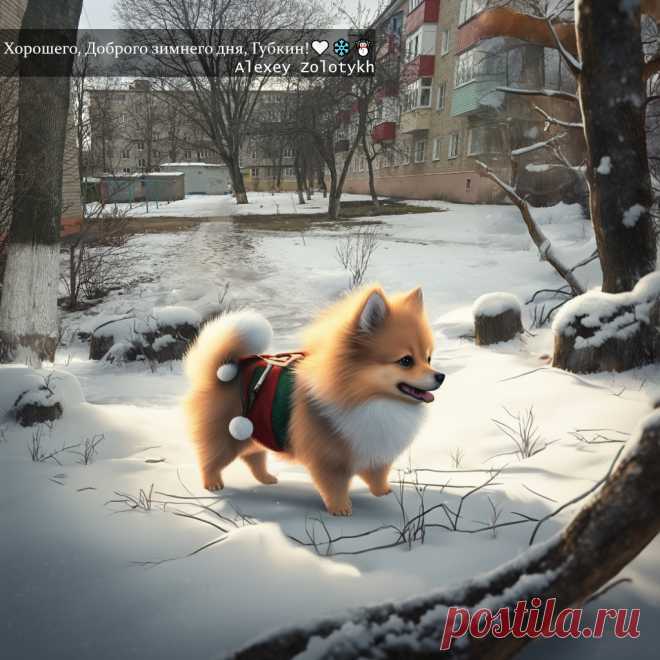 Хорошего, Доброго зимнего дня, Губкин!🤍❄️☃️
