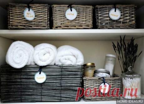 15 решений для компактного хранения мелочей в ванной комнате