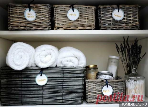 15 решений для компактного хранения мелочей в ванной комнате