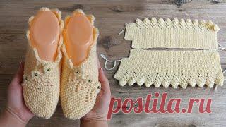 Следки с каймой спицами