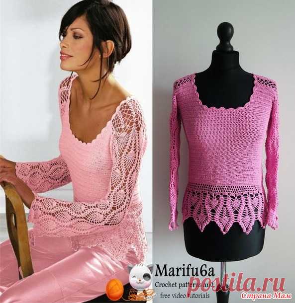 ПУЛОВЕР С АНАНАСАМИ