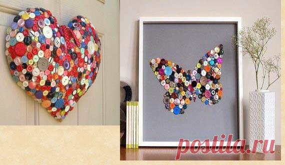 Пуговицы в интерьере-Ольга Смирнова представляет