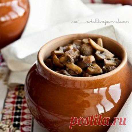 Перловая каша в горшочках с грибами рецепт – русская кухня, постная еда: основные блюда