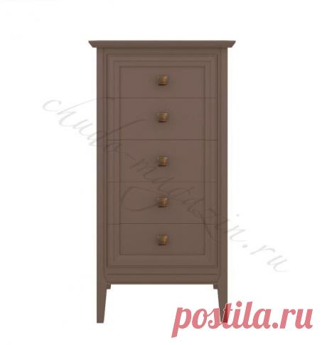 Коричневый комод из массива бука с 5 выдвижными ящиками купить по цене 54 860 руб. в Москве — интернет магазин chudo-magazin.ru