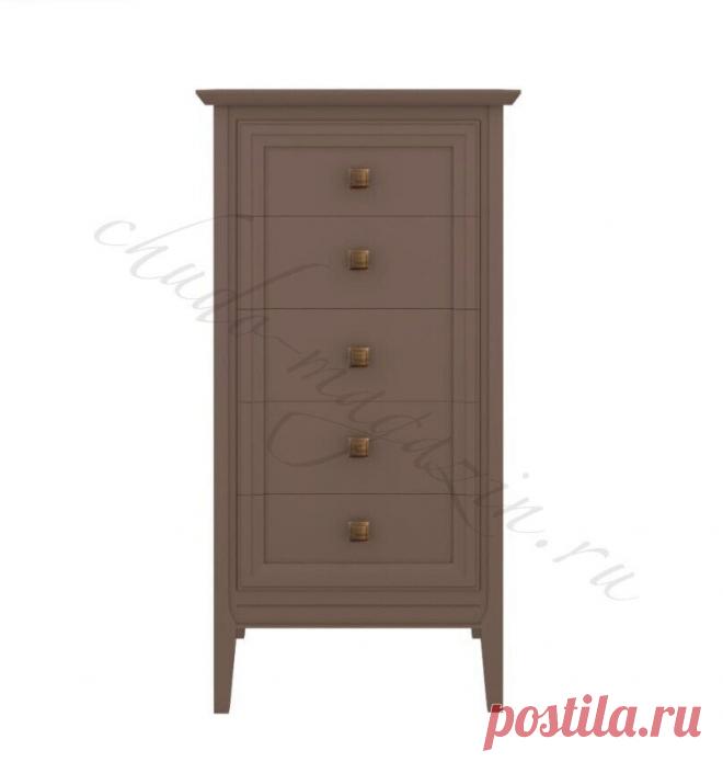 Коричневый комод из массива бука с 5 выдвижными ящиками купить по цене 54 860 руб. в Москве — интернет магазин chudo-magazin.ru