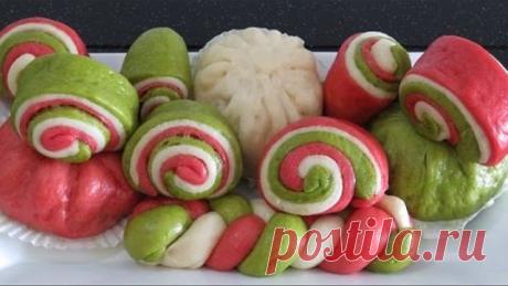 Цветные булочки бао