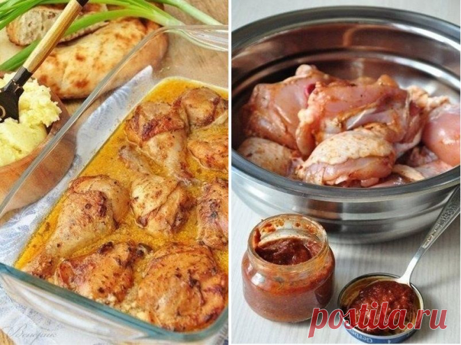 Порадуйте любителей пикантного — Острая курица в сливочном соусе Вкус невозможно описать, очень вкусно! Ингредиенты: Куриные окорочка — 4 шт.Аджика грузинская из острого красного перца чили — 2 ч. л.Лук — 2 головки.Чеснок — 2–3 зуб.Сливки — 200 млБульон куриный — 200 млМасло растительное — 2 ст...