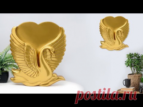 Easy Wall hanging || Cement Wall hanging Making || Plaster Home Decor - YouTube
