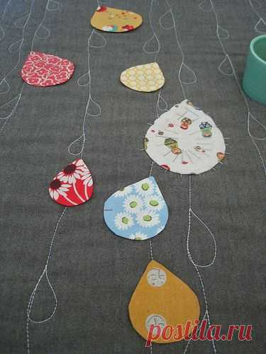 Applique Raindrops Stitches | Flickr - Photo Sharing!