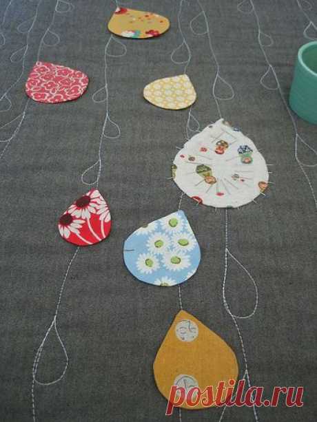 Applique Raindrops Stitches | Flickr - Photo Sharing!