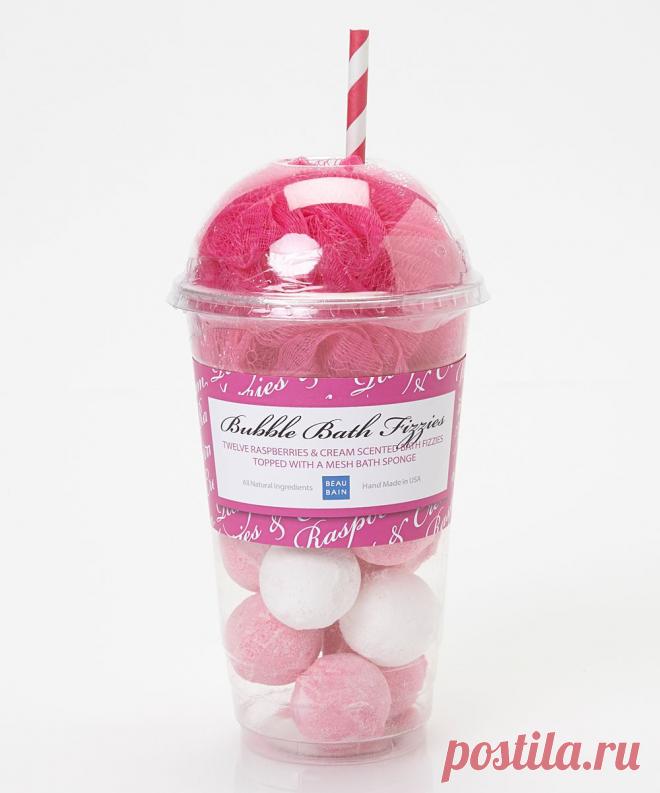 Beau Bain Raspberry Foaming Milkshake Bubble Bath Set | zulily