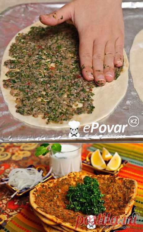 Турецкая пицца Лахмакун — Рецепт приготовления с фото — Рецепты выпечки, Пицца