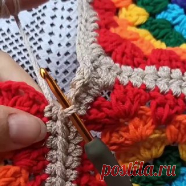 Ручки вяжут и шьют | Вязание и рукоделие Вариант соединения мотивов крючком 😍