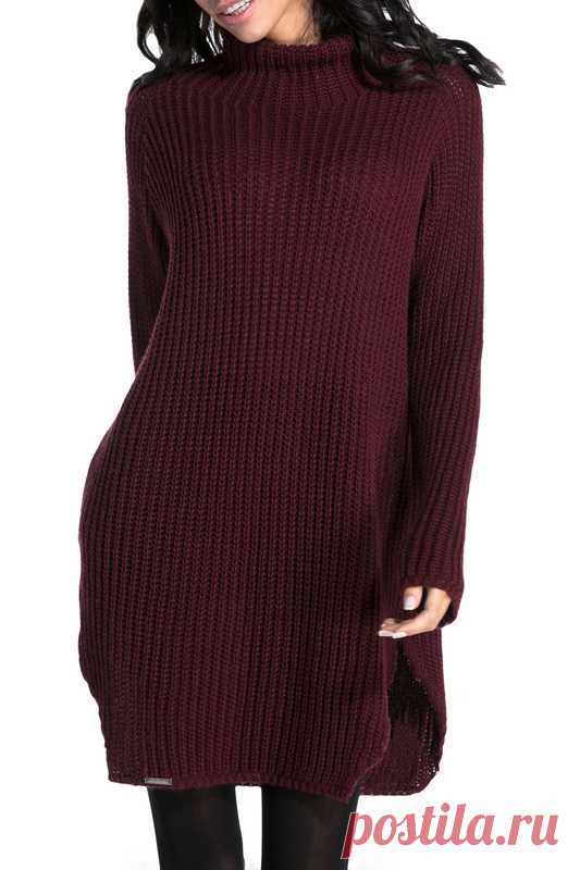 Свитер FOBYA Бренд: FOBYA. Артикул: F453_MAROON. Цвет: бордовый. Состав: 80% акрил, 20% шерсть.. Особенности: Размер OS соответсвует российскому 42-46.. Сезон: Всесезон. Страна дизайна: Польша. Страна производства: Польша