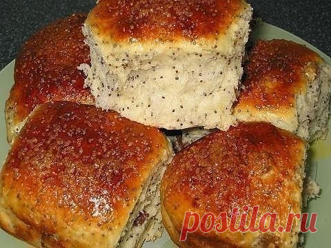 Булочки с маком и изюмом - Сайт vkysnoynas!