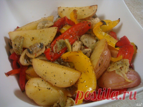 Картошка с грибами в мультиварке - пошаговый кулинарный рецепт на Повар.ру