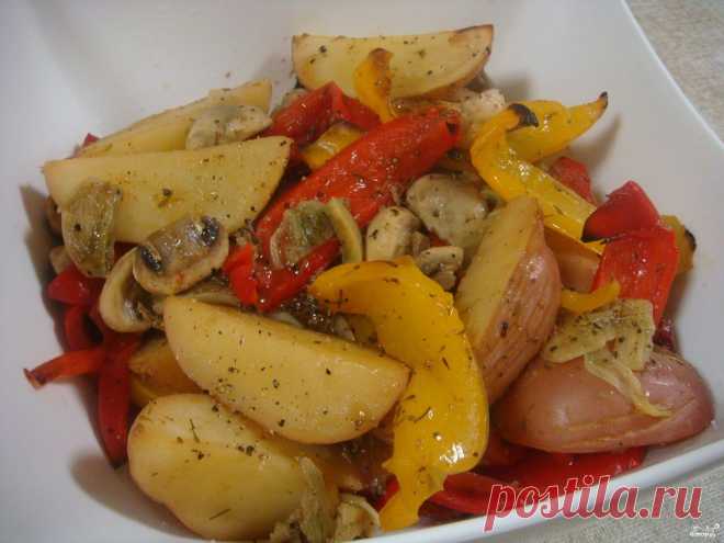 Картошка с грибами в мультиварке - пошаговый кулинарный рецепт на Повар.ру