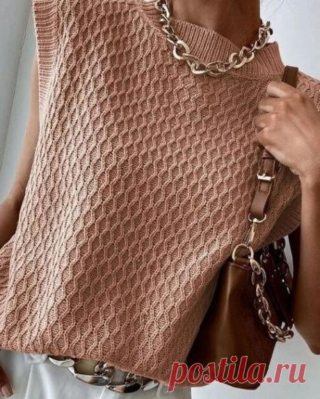 #вязаная_блуза@modnoe.vyazanie
Блуза. Схема.