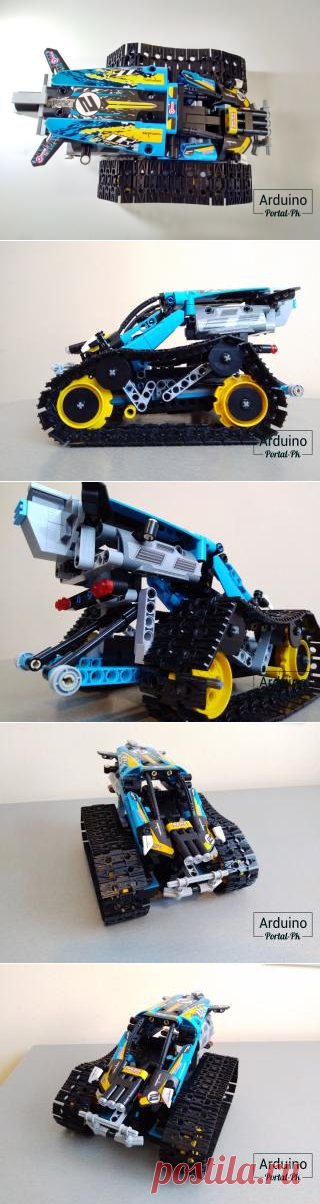 Представляю вашему вниманию конструктор машинки на гусеничном ходу с пультом дистанционного управления. Это не просто конструктор, это полноценная радиоуправляемая машинка. В комплекте конструктора идет пульт для управления машиной. А также можно управлять данным конструктором с помощью приложения, которое можно установить на телефон.