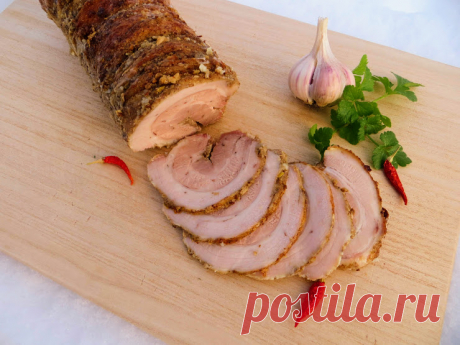 Вкуснейшая грудинка в духовке - вместо колбасы – рецепт с фото на Koolinar.ru