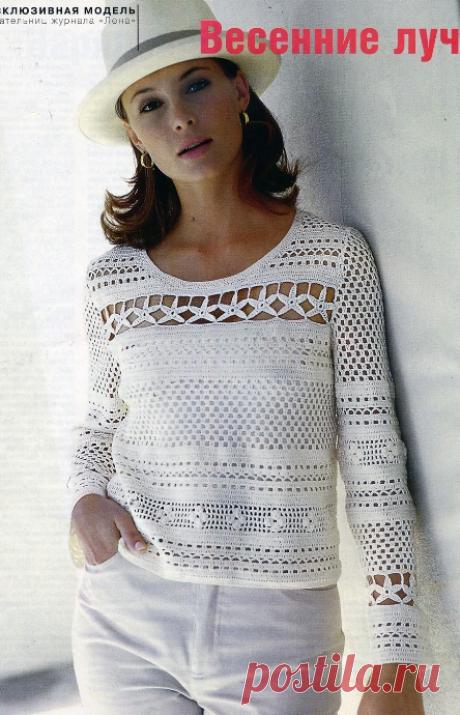 Пуловеры крючком. Подборка 62