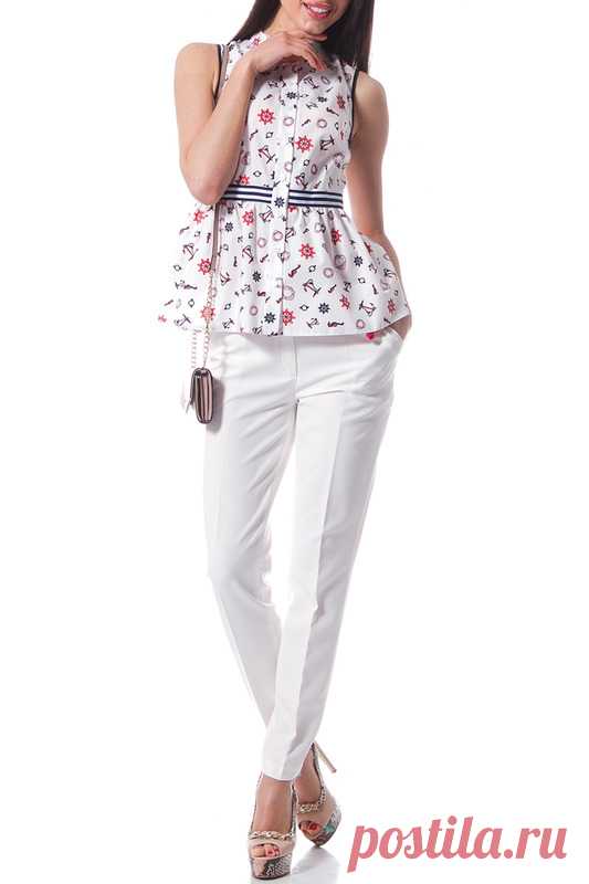 Купить Блузка Evercode 1509_1070 ЦВЕТНОЙ ПРИНТ со скидкой в интернет-магазине kupivip.ru - распродажа