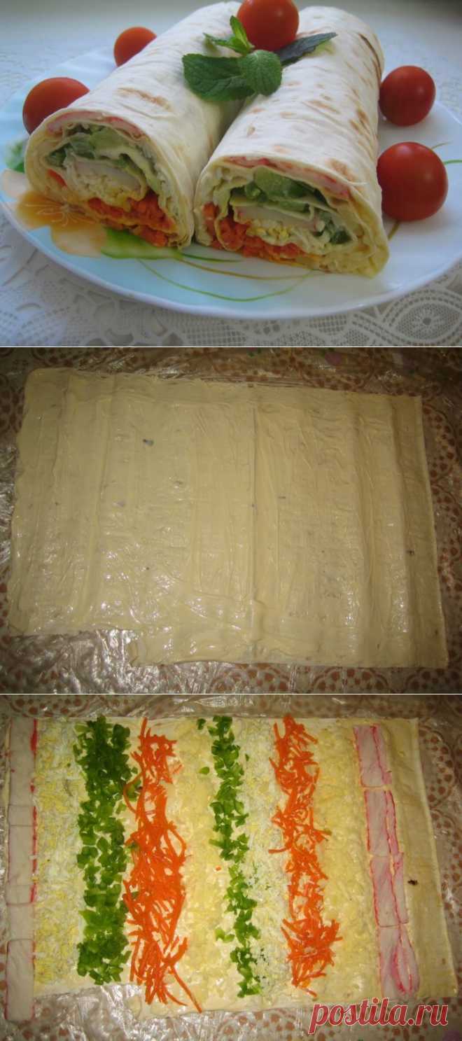 (+1) тема - Цветной рулет из лаваша | ВКУСНО ПОЕДИМ!