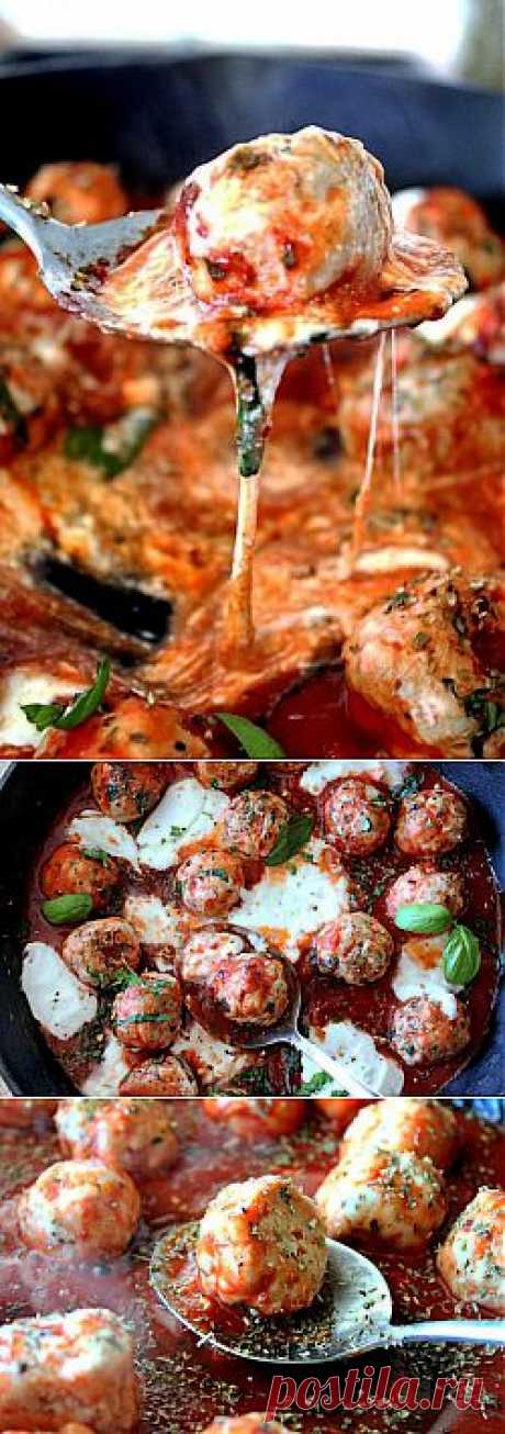 Индюшачьи фрикадельки в остром томатной соусе под сыром &amp;raquo; https://kakrecept.ru/