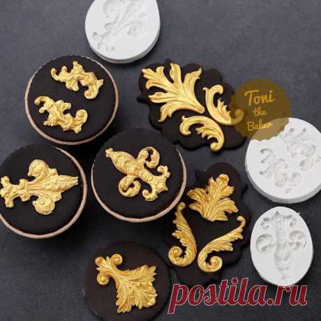 Filigree Baroque Silicone Mold Food Safe Fondant Cake | Etsy
