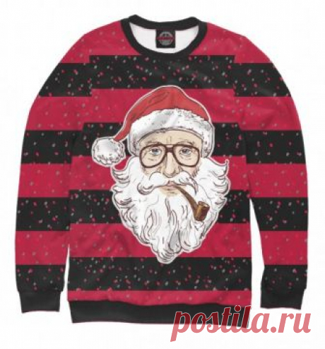 Новогодний свитшот Санта Хипстер