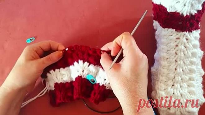 НОСКИ-СЛЕДКИ УЗОРОМ «Павлиний хвост» _ БЕСШОВНЫЕ НА СПИЦАХ (размер 38-39)