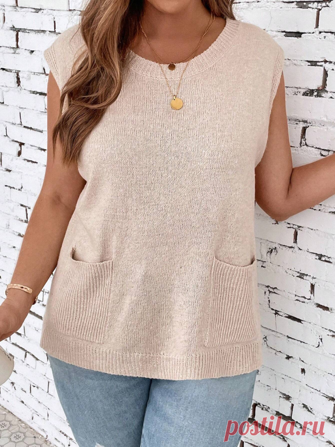 Подборка вязаных новинок Shein из раздела Plus Size (со схемами) | Вязание спицами LenkomKnit | Дзен