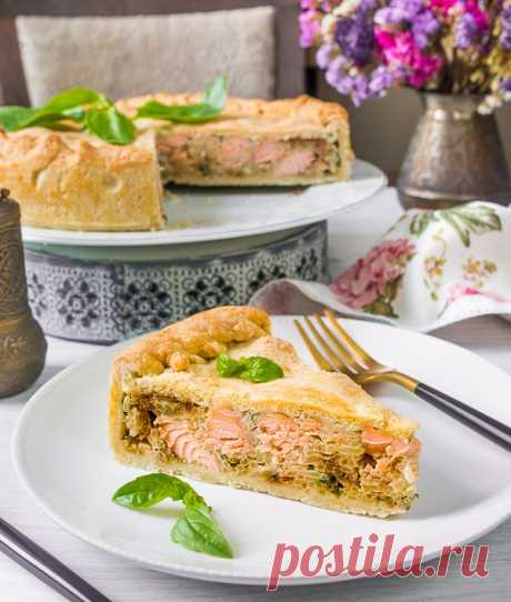 Рецепт песочного рыбного пирога c рисом с фото пошагово на Вкусном Блоге
