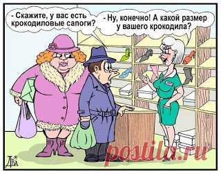 Любовный треугольник: Он, Она и Магазин (анекдоты) | ПараФраз