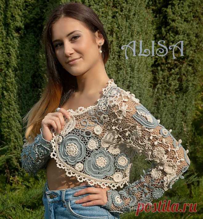 Irish crochet jacket
