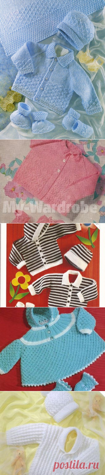 baby knitting pattern for vintage baby boys jacket hy booties | Etsy