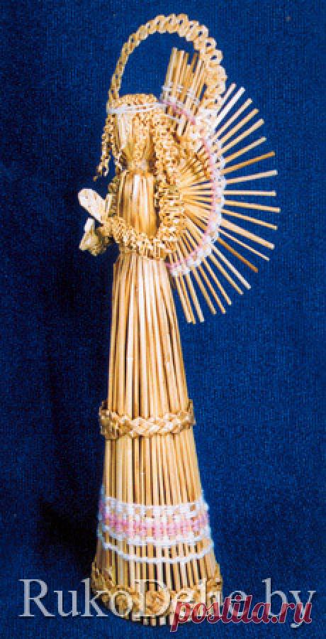 Рождественский ангел из соломы :: Поделки из соломы :: Поделки для детского творчества :: RukoDelie.by