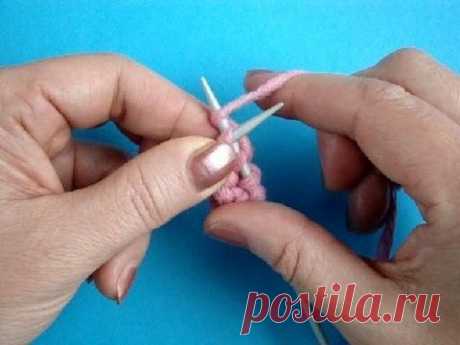 Английский метод вязания лицевой петли на спицах Урок 29 Knitting for beginners