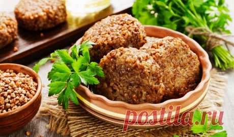 Гречневые котлеты с картошкой и луком