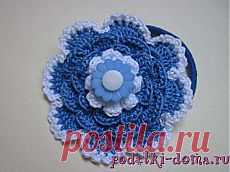 Резинка для волос - цветок, вязаный крючком | (: креатифф на дому :)