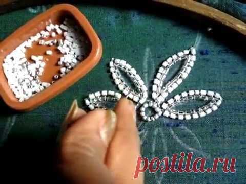 hand embroidery bead work chain stitch - download YouTube videos.