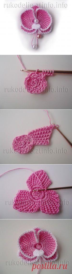 Мастер-класс орхидеи вязаной крючком | Мир рукоделия