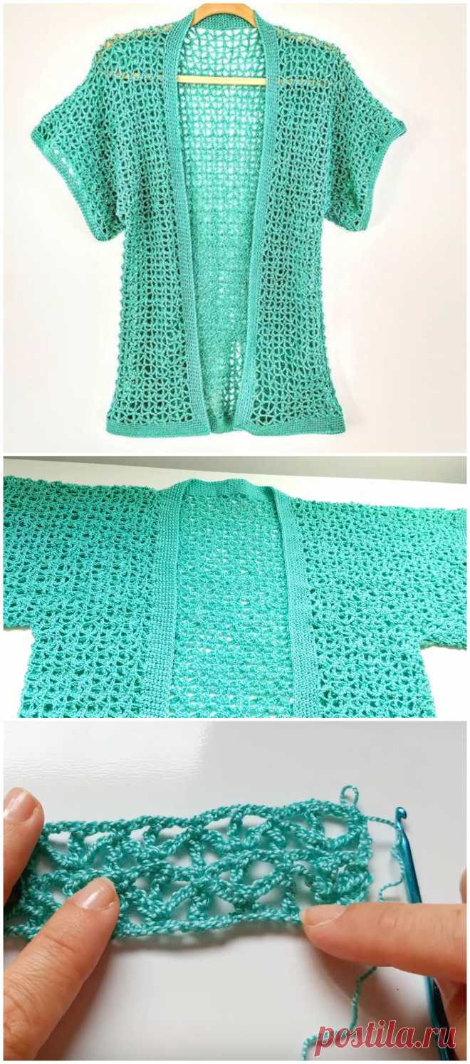 How To Crochet Stylish Jacket - Crochet Ideas