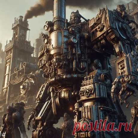 Дизельпанк. Робот. Завод.